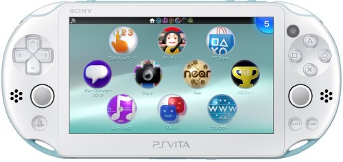 Sce Sony Computer Entertainment Inc. Playstation Vita Wifi Bleu Clair / Blanc Pch2000Za14 New