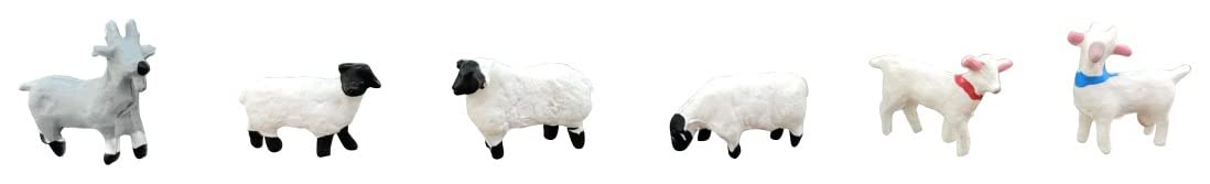 Tomytec Japan Scene Collection Animal 107 Farm Sheep & Goat Diorama Supplies