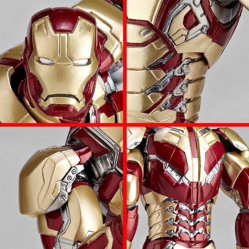 Kaiyodo Revoltech Iron Man Mark 42 Action Figure (Japan) New Package Version