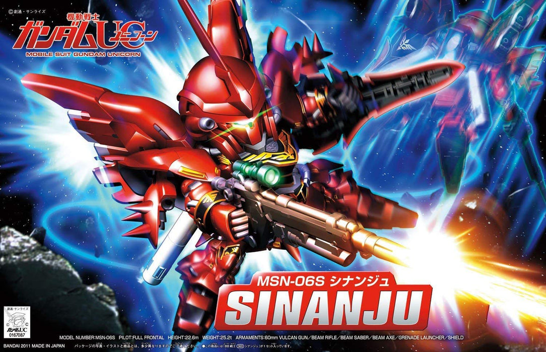 Bandai Spirits SD Gundam BB Senshi No.365 Sinanju Modèle en plastique à code couleur