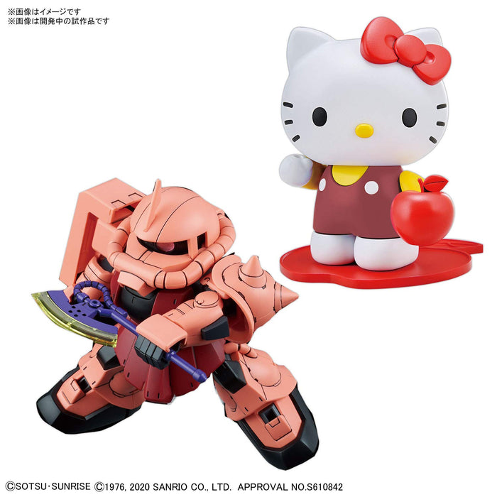 BANDAI Sd Gundam Cross Silhouette Hello Kitty/ Char'S Zaku Ii Plastic Model