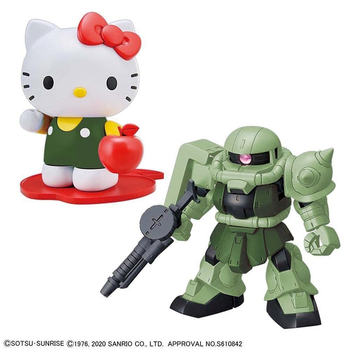 BANDAI Sd Gundam Cross Silhouette Hello Kitty/ Zaku Ii Plastic Model
