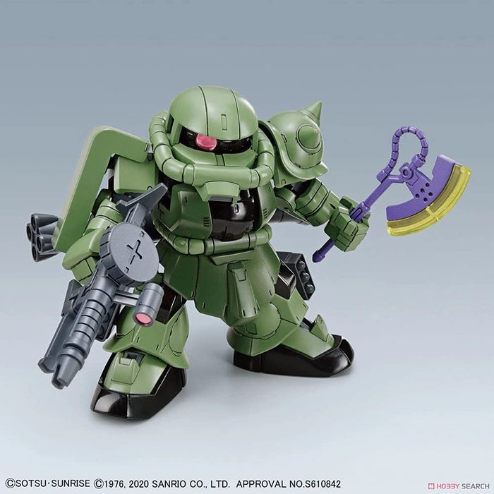 BANDAI Sd Gundam Cross Silhouette Hello Kitty/ Zaku Ii Plastic Model