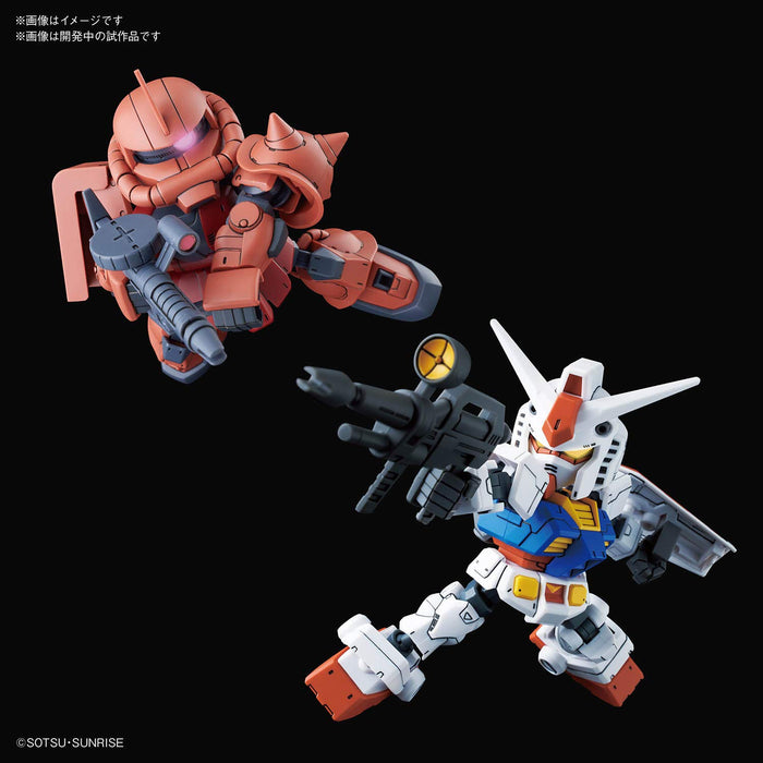 BANDAI SD Gundam Cross Silhouette RX-78-2 Gundam &amp; Char‘S Custom Zaku II, nicht maßstabsgetreu