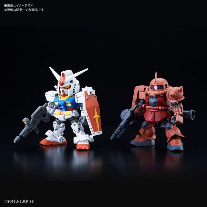BANDAI Sd Gundam Cross Silhouette Rx-78-2 Gundam &amp; Char'S Custom Zaku Ii Non-Scale