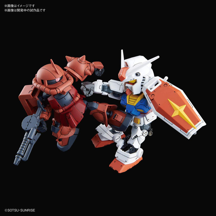 BANDAI Sd Gundam Cross Silhouette Rx-78-2 Gundam & Char'S Custom Zaku Ii Non-Scale
