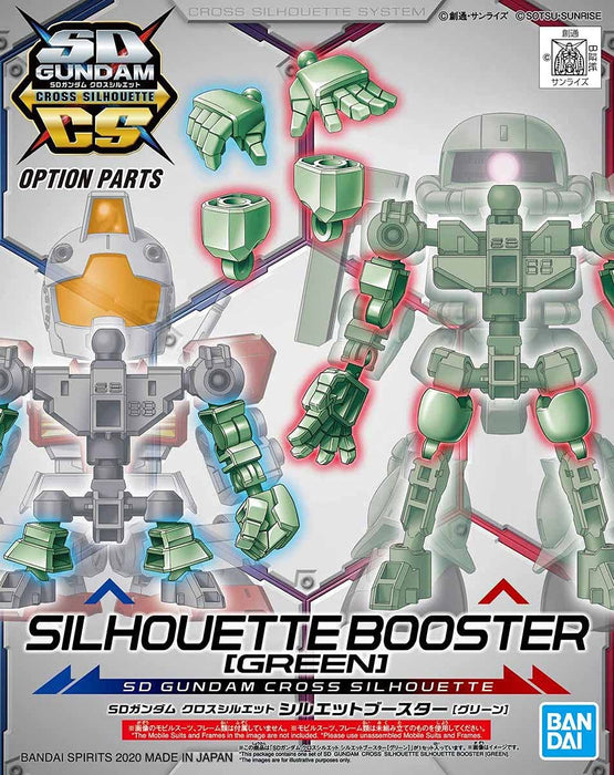 BANDAI Sd Gundam Cross Silhouette Silhouette Booster Grün Nicht maßstabsgetreu