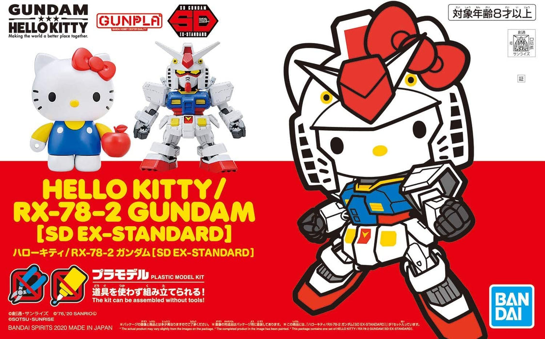 Bandai Spirits SD Gundam Ex Standard Hello Kitty RX-78-2 Gundam Model