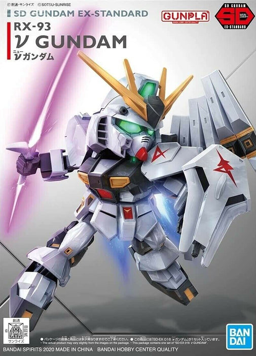 BANDAI Sd Gundam Ex-Standard Nu Gundam Plastic Model