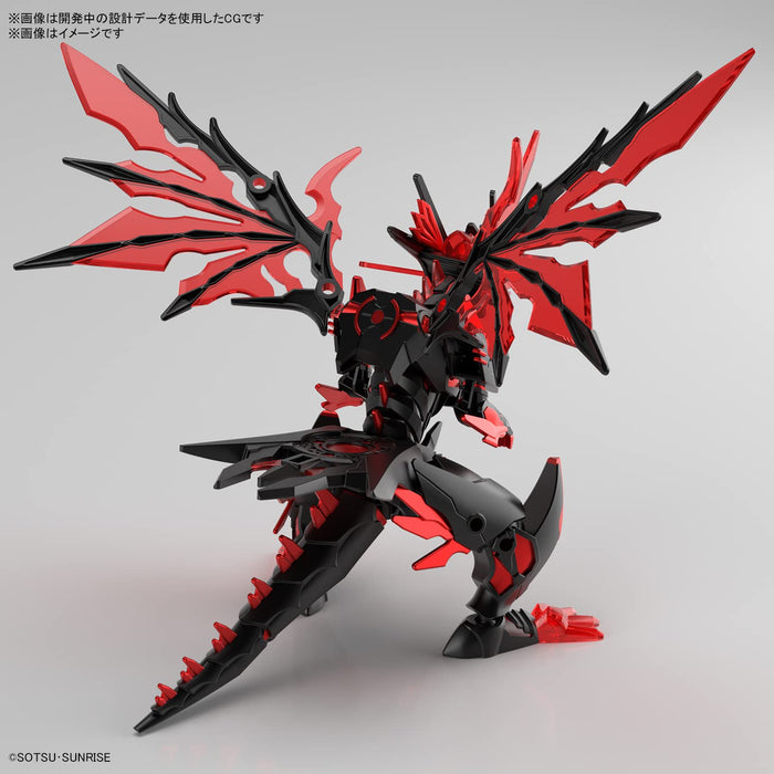 BANDAI Sdw Gundam Heroes Bb Senshi No.28 Dark Grasper Dragon Modèle en plastique
