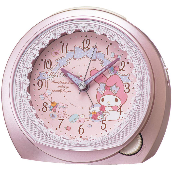 SEIKO CLOCK - Sanrio Alarm Clock My Melody Analog Pink Metallic