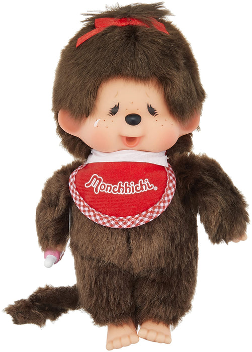 Sekiguchi Monchhichi Premium Brown Girl Plush Toy - Standard S Size 226740