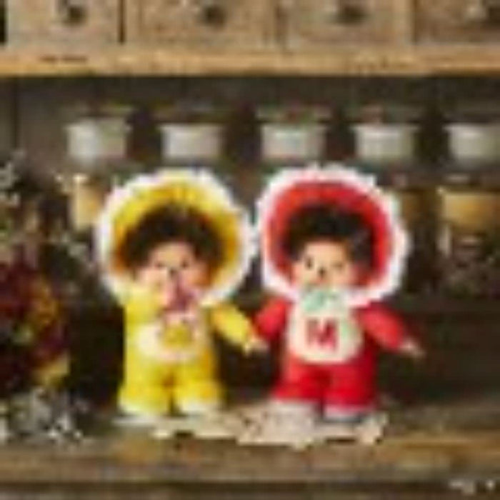 Sekiguchi Monchhichi Retro Chic Red S Toy 264742 - Authentic Plush Doll