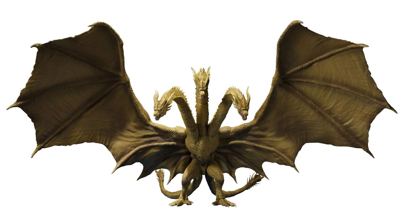 Sh Monster Arts Godzilla King Ghidorah (2019) Figurine peinte en PVC ABS d'environ 250 mm