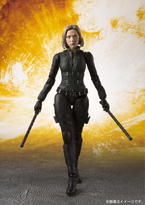 BANDAI - S.H. Figuarts Black Widow Figure - Avengers: Infinity War