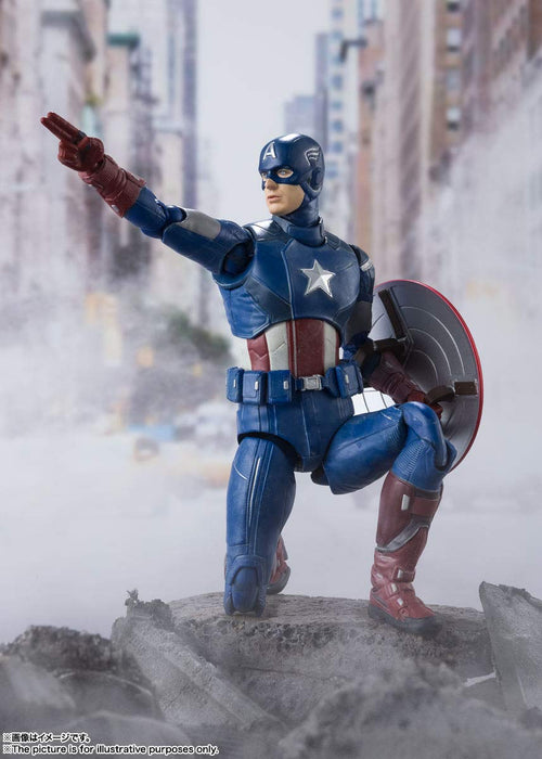 BANDAI SH Figuarts Captain America -Avengers Assemble- Édition Figurine Avengers