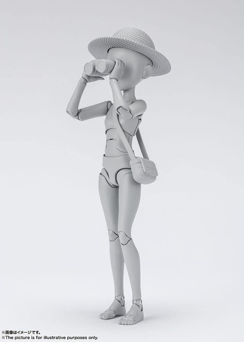 BANDAI SH Figuarts Body-Chan -Sugimori Ken- Edition Dx Set Figur Graue Farbe Ver.