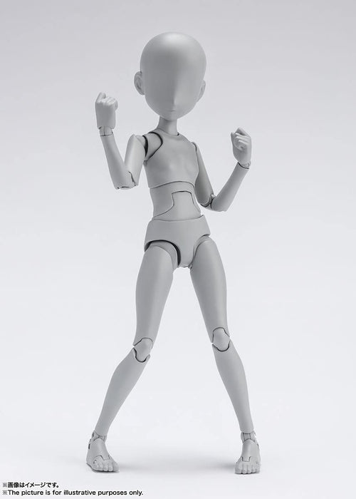 BANDAI SH Figuarts Body-Chan -Sugimori Ken- Edition Dx Set Figure Gris Couleur Ver.