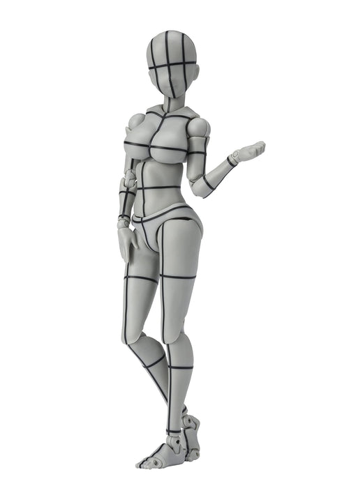 BANDAI SH Figuarts Body Chan -Kentaro Yabuki- Wireframe Grey Color Ver. Figur