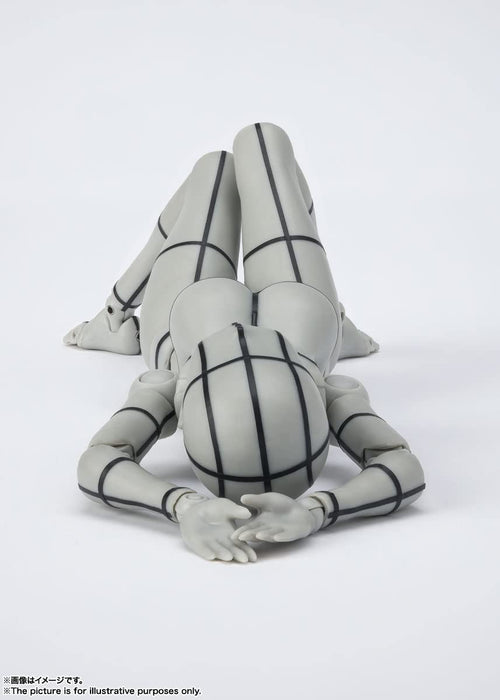 BANDAI SH Figuarts Body Chan -Kentaro Yabuki- Wireframe Grey Color Ver. Figur