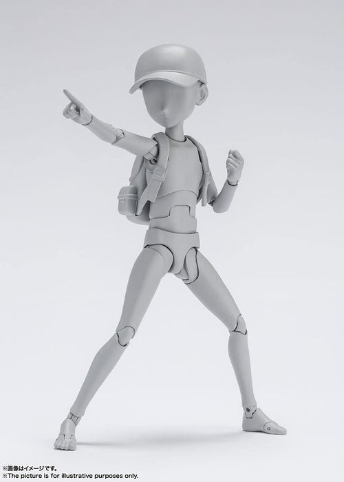 BANDAI SH Figuarts Body-Kun -Sugimori Ken- Edition Dx Set Figure Gris Couleur Ver.