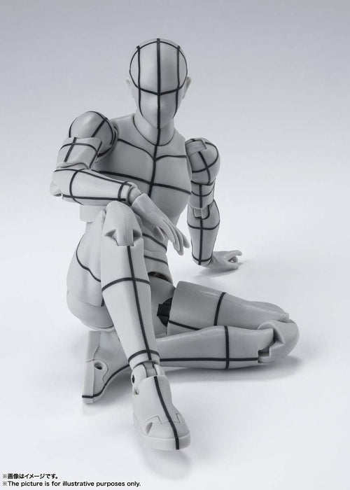 Shfiguarts Body-Kun -Wire Frame- (Gris Couleur Ver.) Environ 150Mm Pvc Abs Pré-Peint Mobile Figure