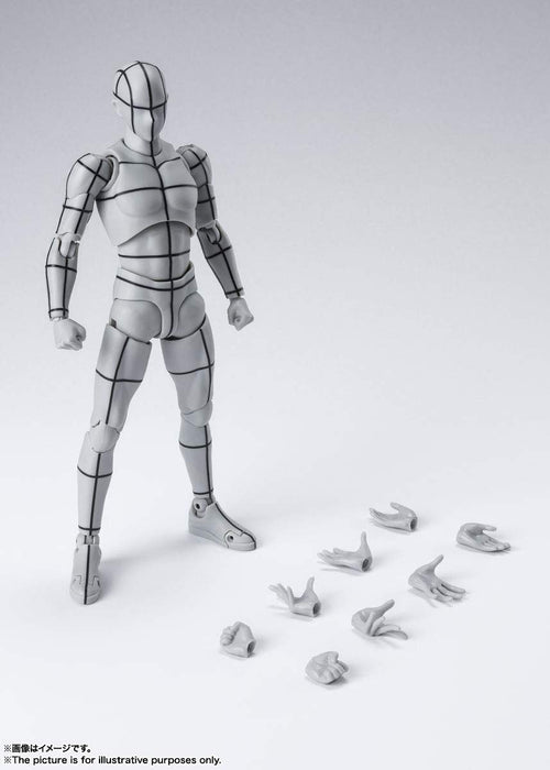 Shfiguarts Body-Kun -Wire Frame- (Gray Color Ver.) Approximately 150Mm Pvc Abs Pre-Painted Movable Figure