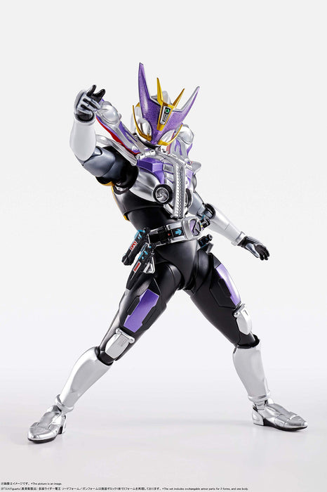 Shfiguarts Kamen Rider Den-O forme d'épée/forme de pistolet (méthode de sculpture sur os véritable) env. Figure mobile peinte en PVC ABS de 145 mm