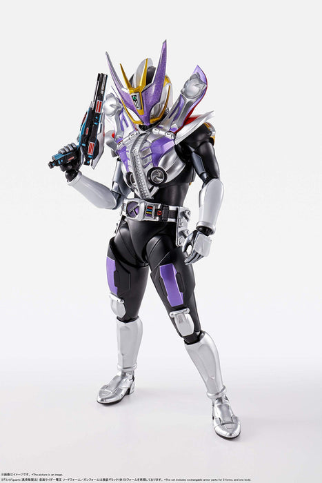 Shfiguarts Kamen Rider Den-O Schwertform/Gewehrform (True Bone Carving Method) Ca. 145 mm ABS-PVC-bemalte bewegliche Figur