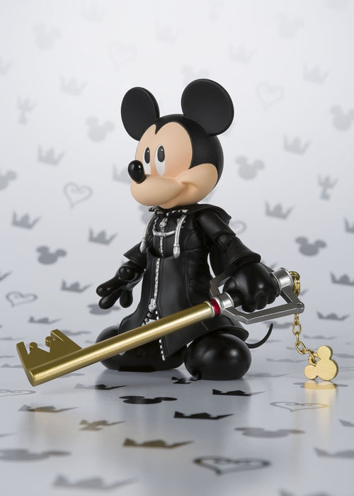 Shfiguarts Kingdom Hearts King Mickey (Kingdom Hearts Ii) ca. 80 mm ABS-PVC-Metall (Kettenteile) bemalte bewegliche Figur