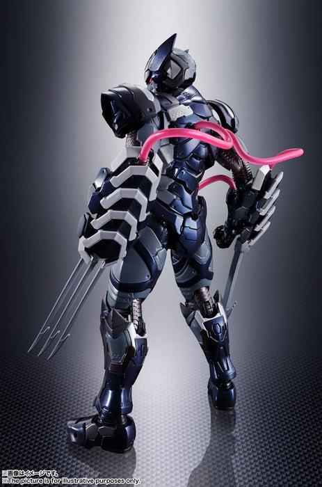 Shfiguarts Tech On Avengers Venom Symbiote Wolverine Ungefähr 160 mm große ABS-PVC-bemalte Actionfigur