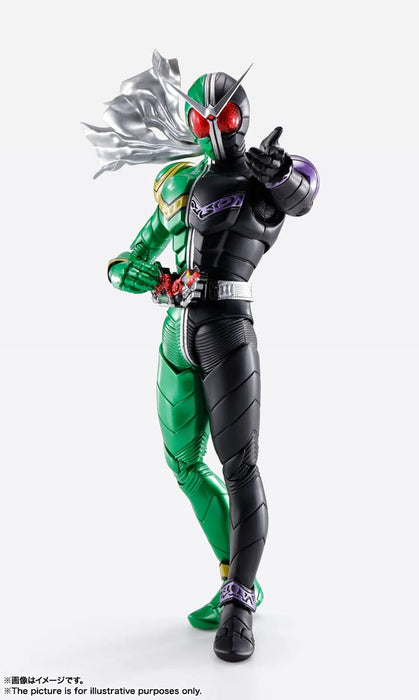 Shfiguarts (True Bone Carving Method) Kamen Rider W Cyclone Joker Futo Detective Animation Memorial Approximately 145Mm Abs Pvc Cloth Painted Movable Figure