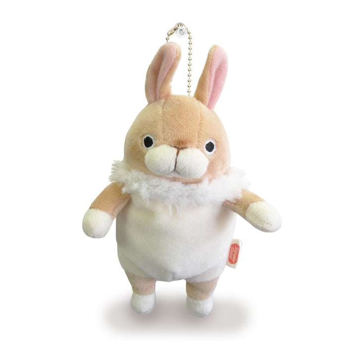 Shinada Global Mini Mochi Rabbit Standing Ears Beige 7x5x14cm-0088TBE