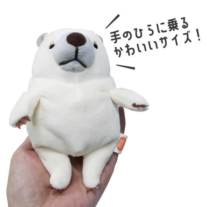 Shinada Global Mochi Series Mochikuma White 7x5x14cm Bear Moku-0088W