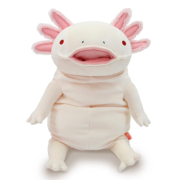 Shinada Global Mochiupa Ivory Stuffed Toy Axolotl MOUP-0350Iv 22x22x30cm