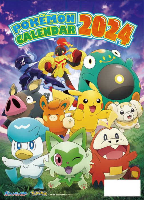 Pocket Monsters 2024 Wall Calendar CL-010 - Shogakukan Shueisha Prod.
