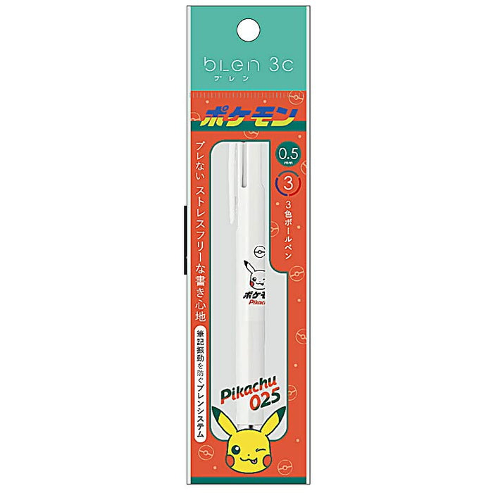 Showa Note Japan Pokemon 3 Color Ballpoint Pen 833109 - No Shaking