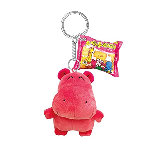 SK JAPAN  Tabekko Dobutsu Plush Keychain Hippo