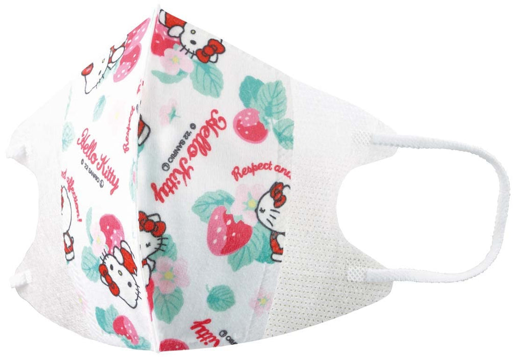 Skater Japan 3-Layer Non-Woven Fabric 3D Mask M For Children 25Pcs Hello Kitty Language Of Flowers Msks25-A