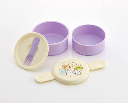 Skater Antibacterial Bento Box Sumikko Gurashi Rabbit Rice 500Ml 2 Tier Round Made In Japan Onwr1Ag-A- Japan Figure Store - #1 Bring To You The Best Japanese Goods