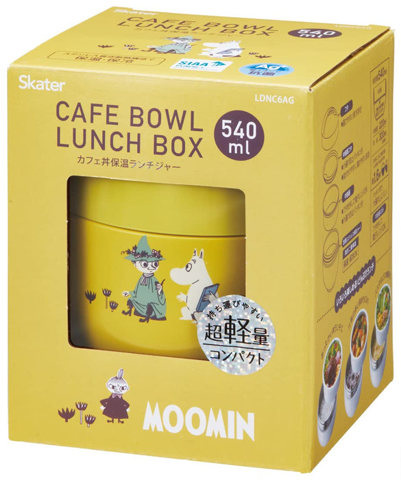 Skater Japan Thermal Lunch Box Bowl 540Ml Moomin Dull Color Ldnc6Ag-A