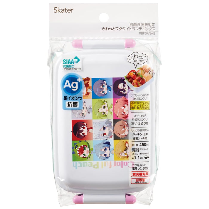 Skater Bento Box 450ml Peach Antibacterial Kids Japan RBF3Anag-A