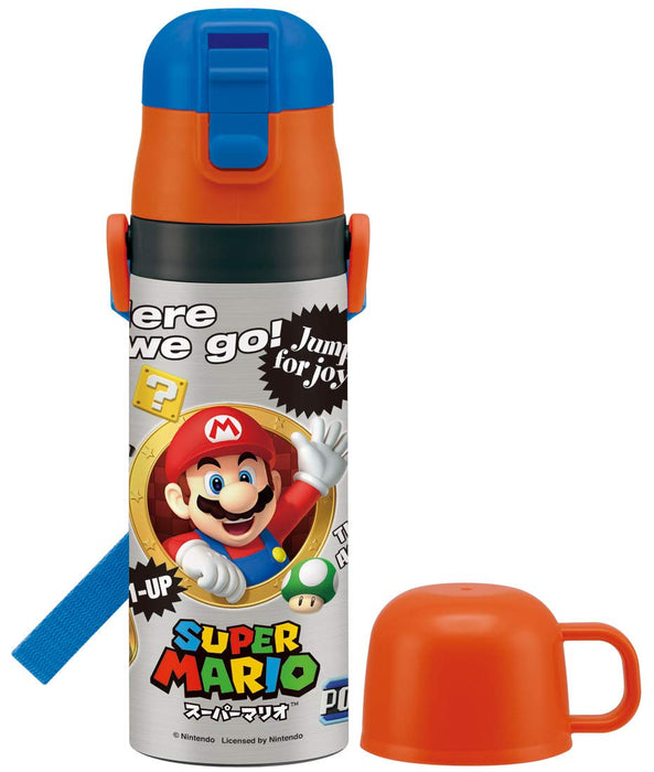 SKATER 2Way Stainless Steel Water Bottle Super Mario