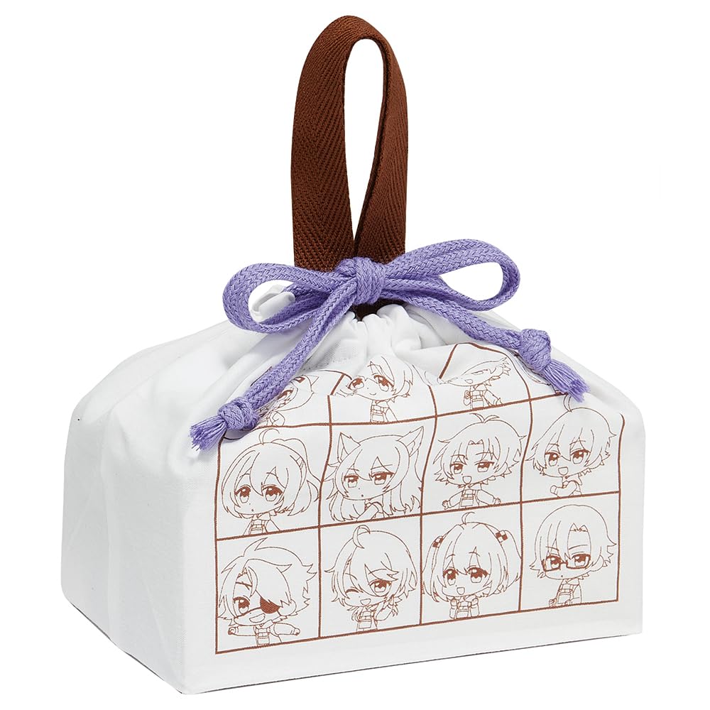 Skater KB7-A Children's Lunch Box Drawstring Bag Colorful Peach Japan- Japan Figure Store - #1 Bring To You The Best Japanese Goods
