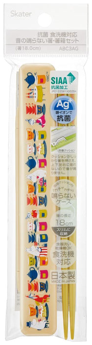 Skater Antibacterial Moominmama Treat Chopstick Box Set 18Cm Made In Japan ABC3AG-A