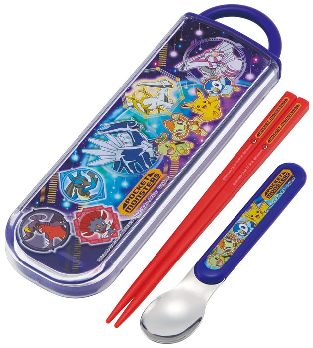 Skater Chopsticks Spoon Set Antibactérien Pokemon 22 Made In Japan Cca1Ag-A