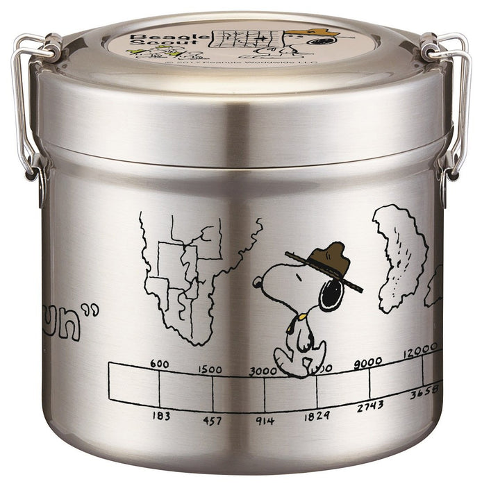 Skater Japan Insulated Bento Box Bowl 840Ml Snoopy Large Capacity Vacuum Stainless Steel Stlb2