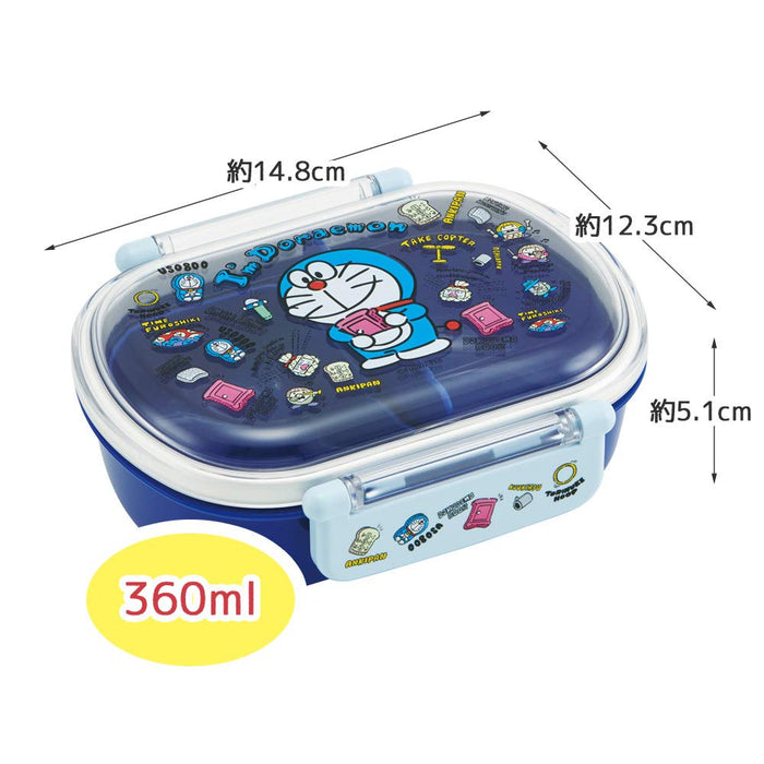 SKATER Doraemon Antibacterial Tight Lunch Box 360Ml