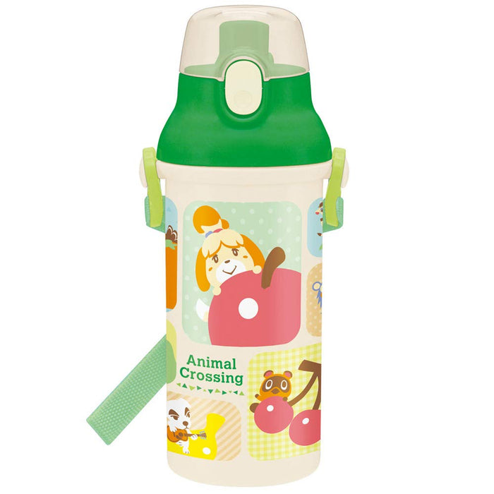 SKATER Animal Crossing Antibakterielle Plastikflasche zum direkten Trinken