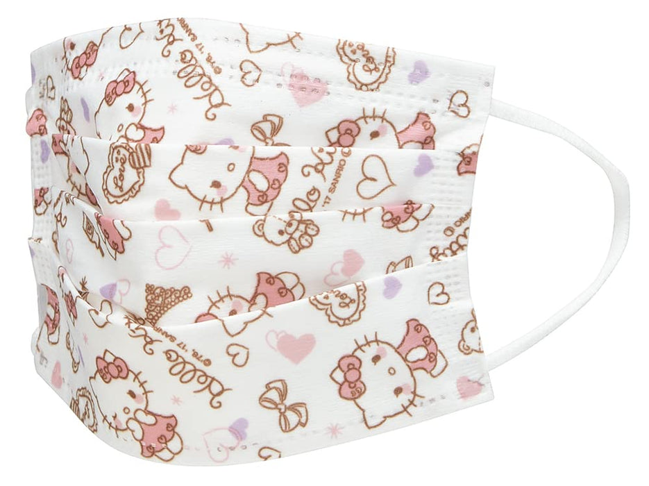 Skater Kids Hello Kitty Sanrio Non-Woven Fabric Mask 7Pcs Japan 3-Layer Mskp3N-A